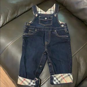 Burberry Denim Overalls 12months unisex boys girls